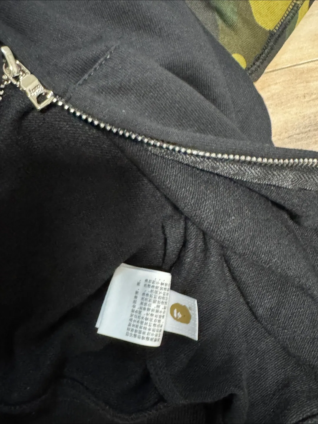 BAPE Shark Full Zip Hoodie - Camo/Black image indicator(8)