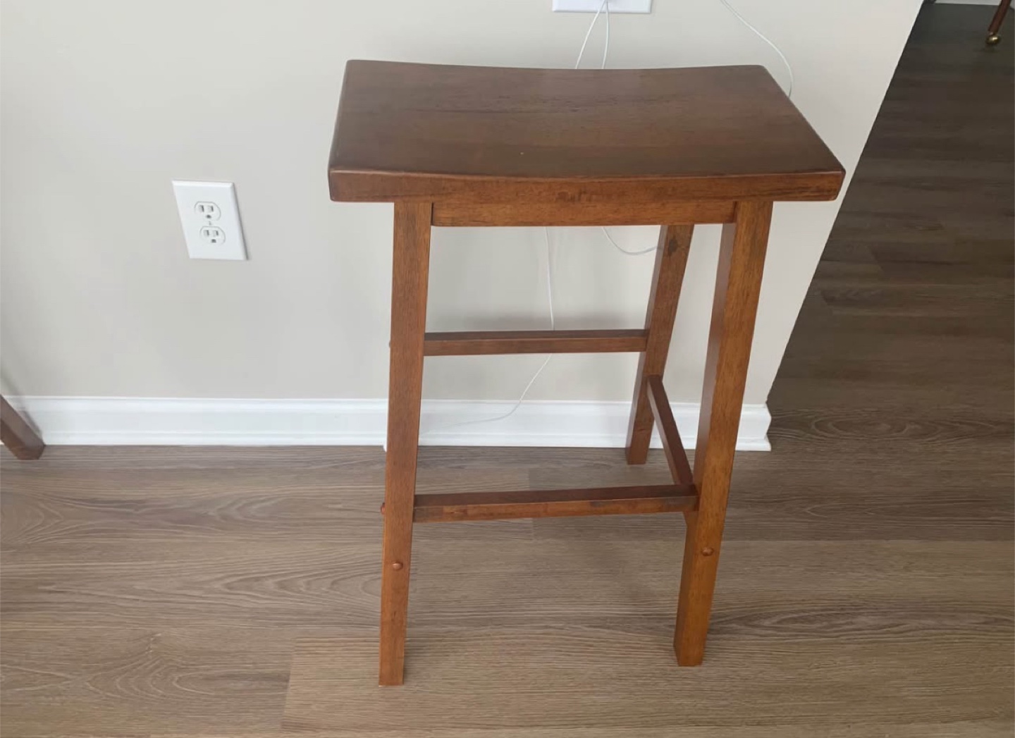 Set of 2 Saddle Seat Bar Stools, 29 inch - photo 4