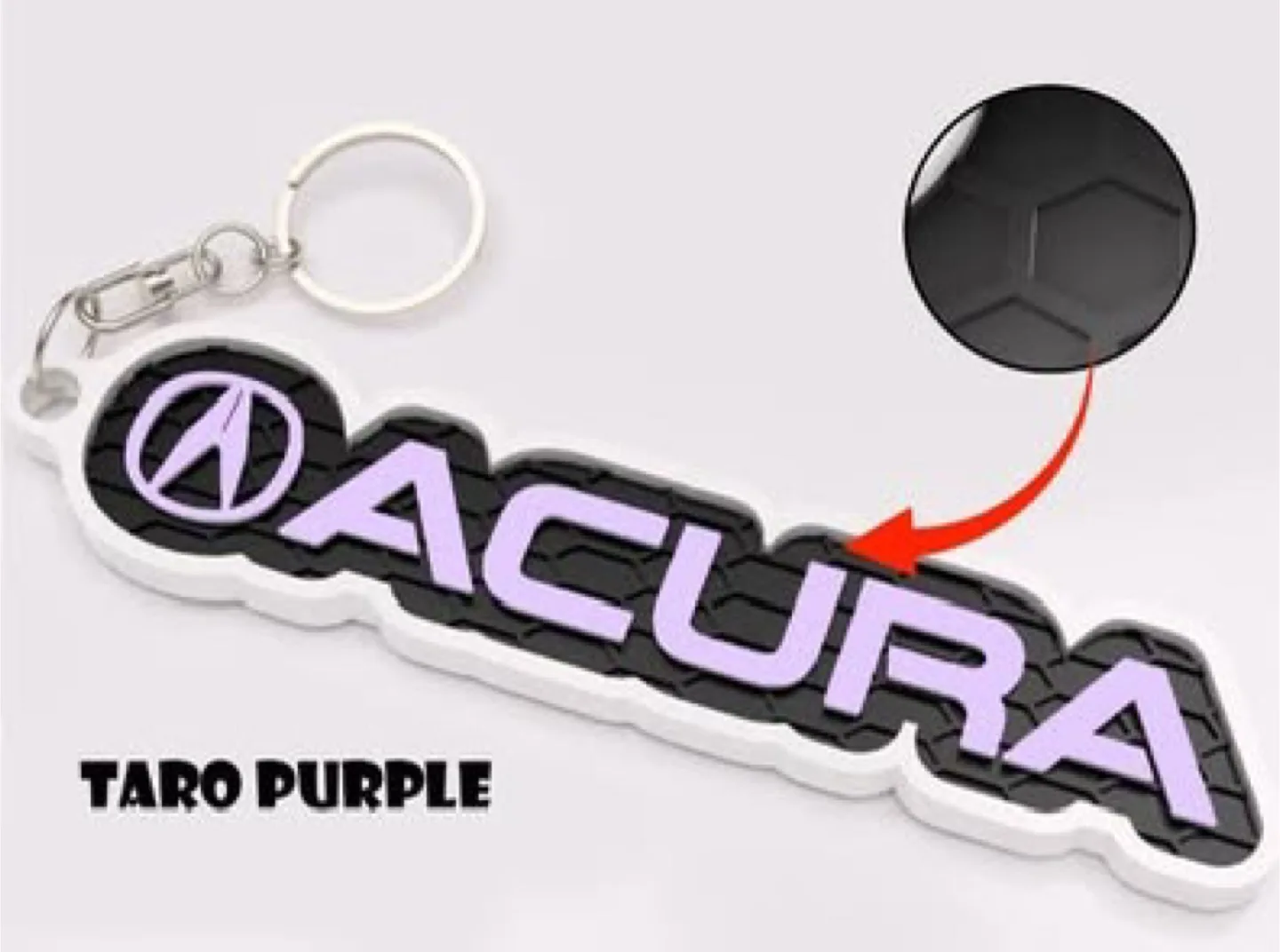 3D printed Acura logo keychain image indicator(9)