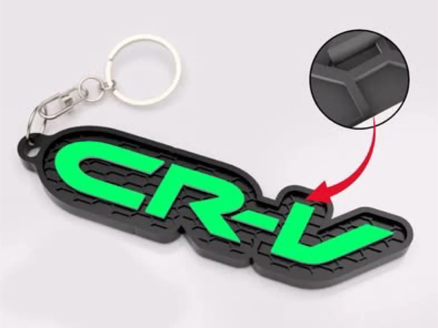 3D printed CRV logo keychain image indicator(3)