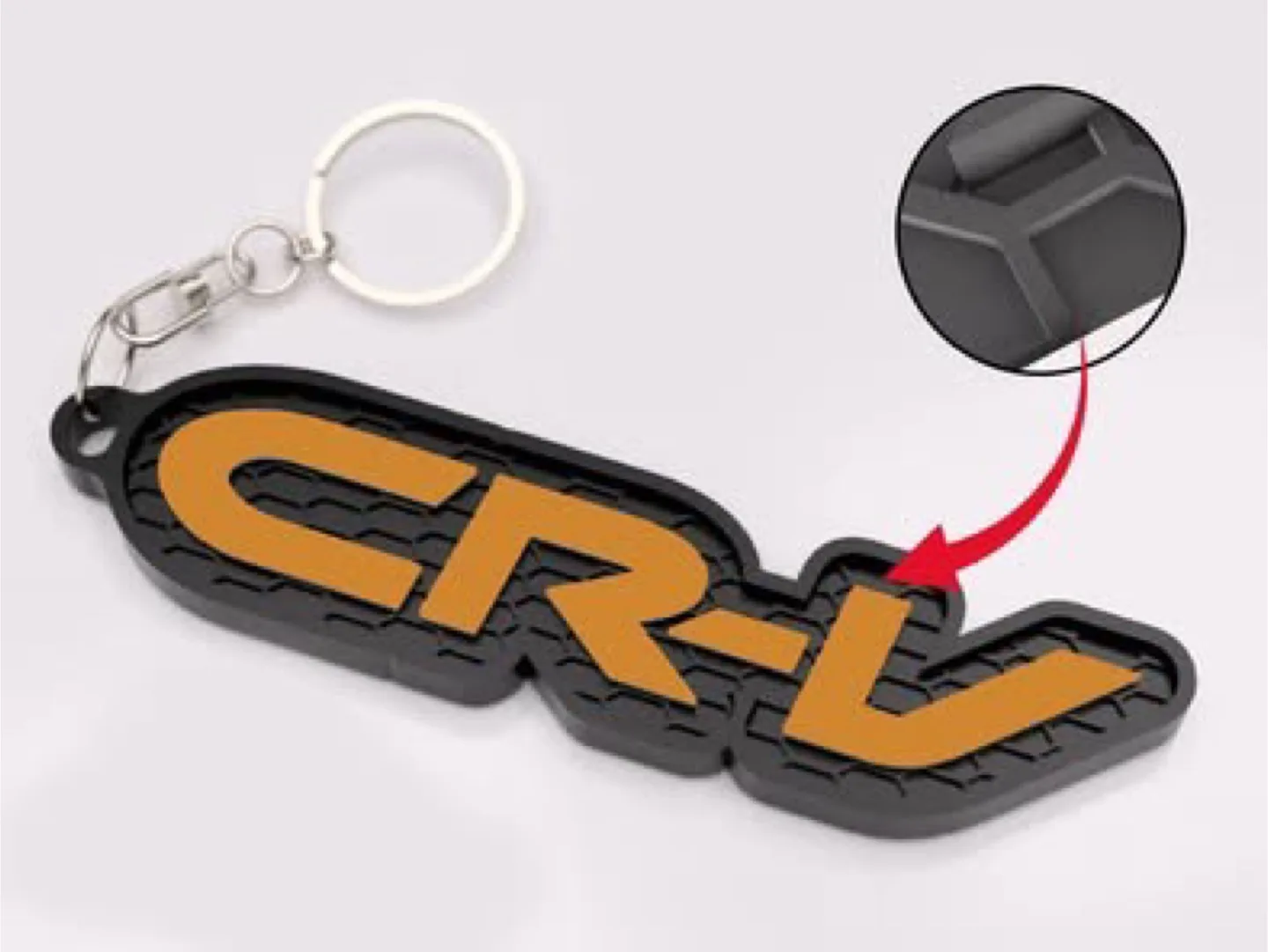 3D printed CRV logo keychain image indicator(8)