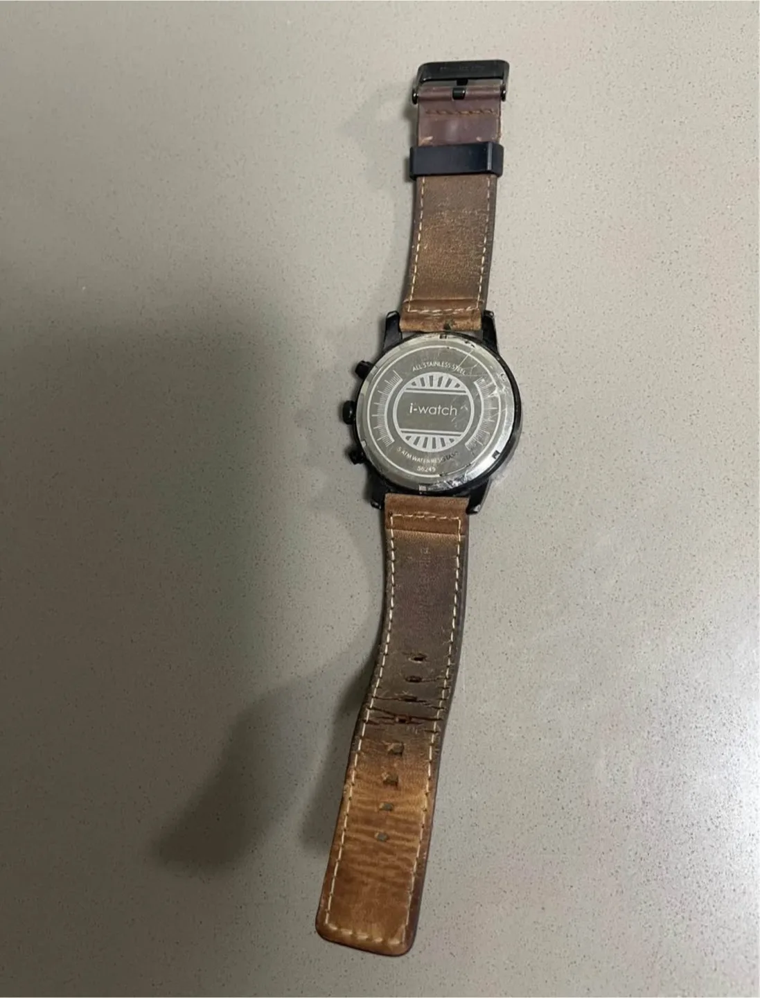 i-watch Brown Leather Strap Watch image indicator(3)