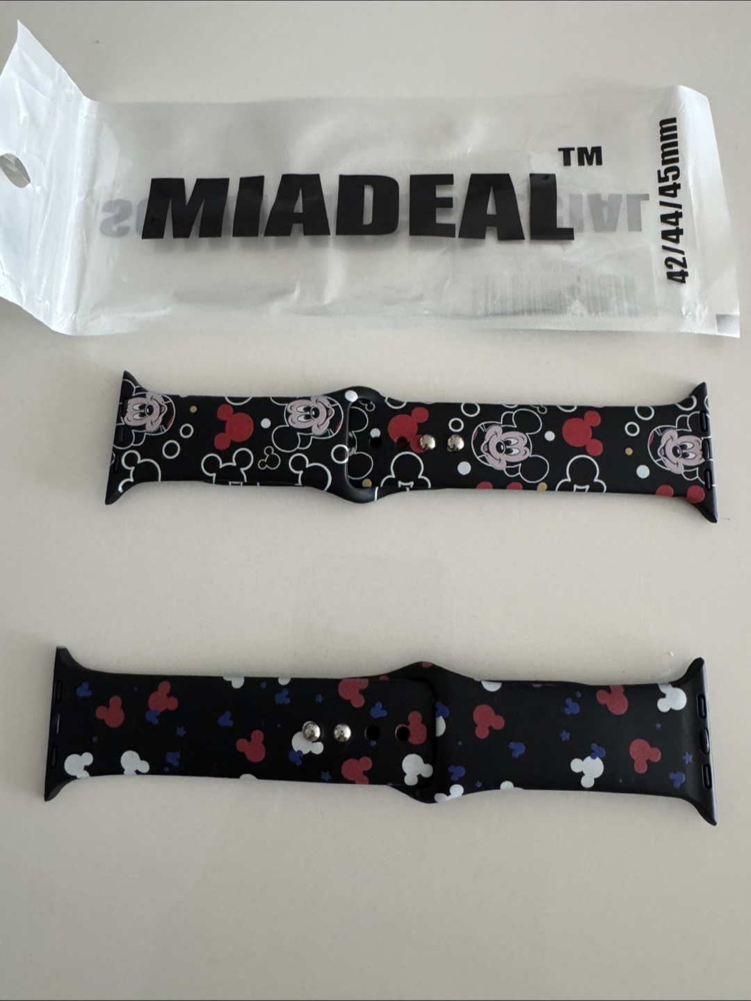 2 Apple Watch Bands NEW- Mickey Mouse Perfect Christmas Gift - photo 3