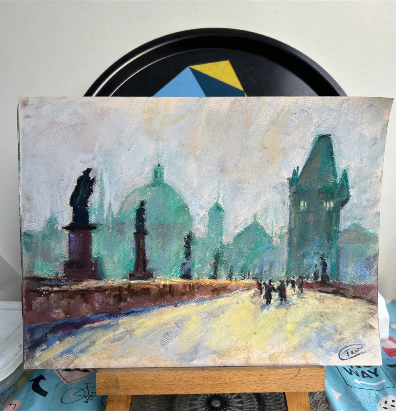 “Misty” Original pastel painting image indicator(2)