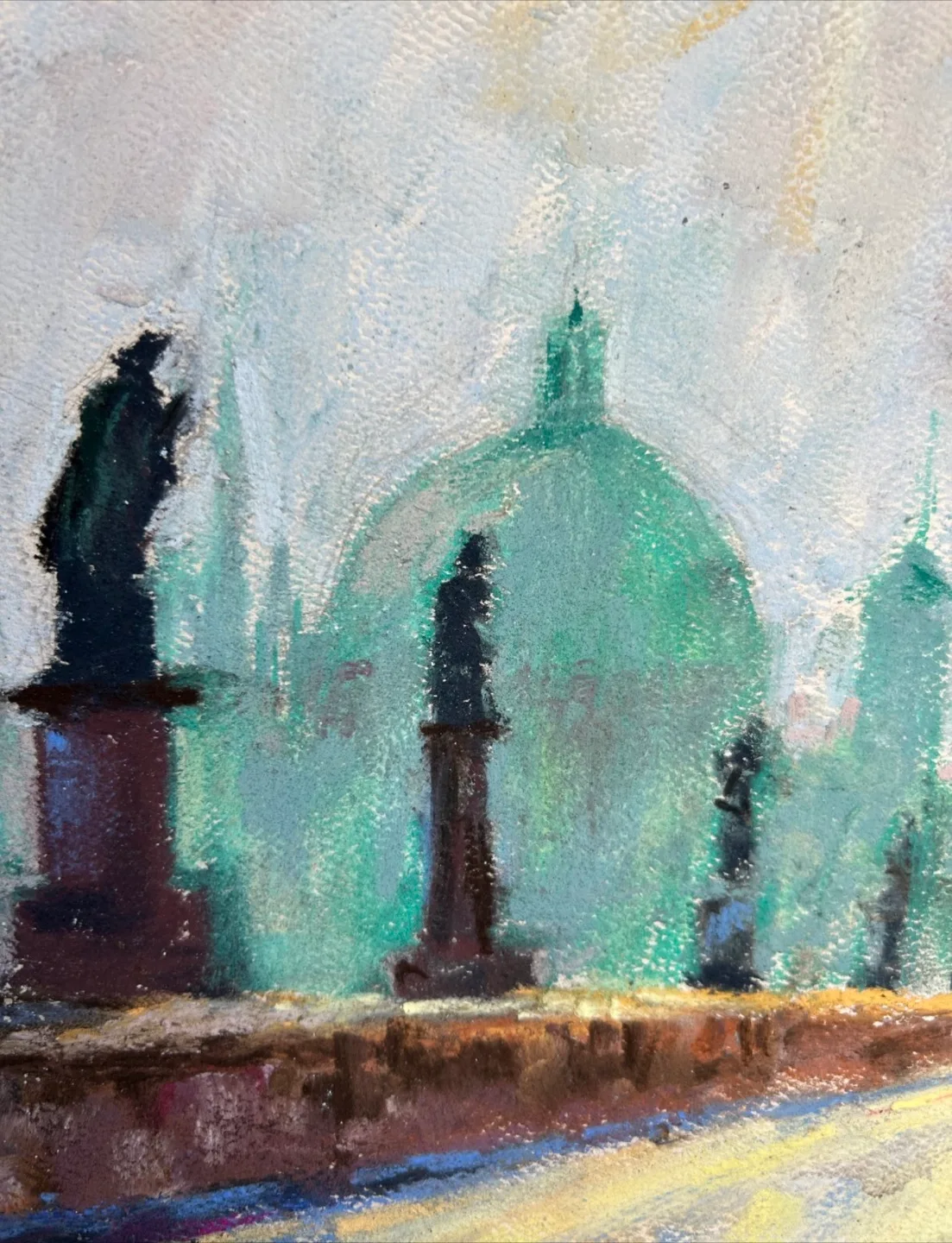 “Misty” Original pastel painting image indicator(3)