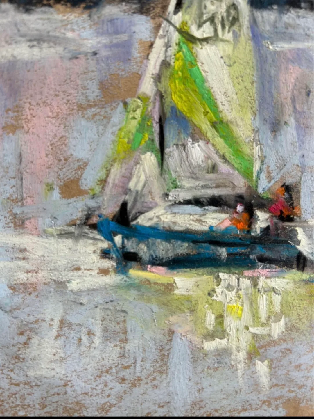 “Sailing” Original pastel painting image indicator(6)
