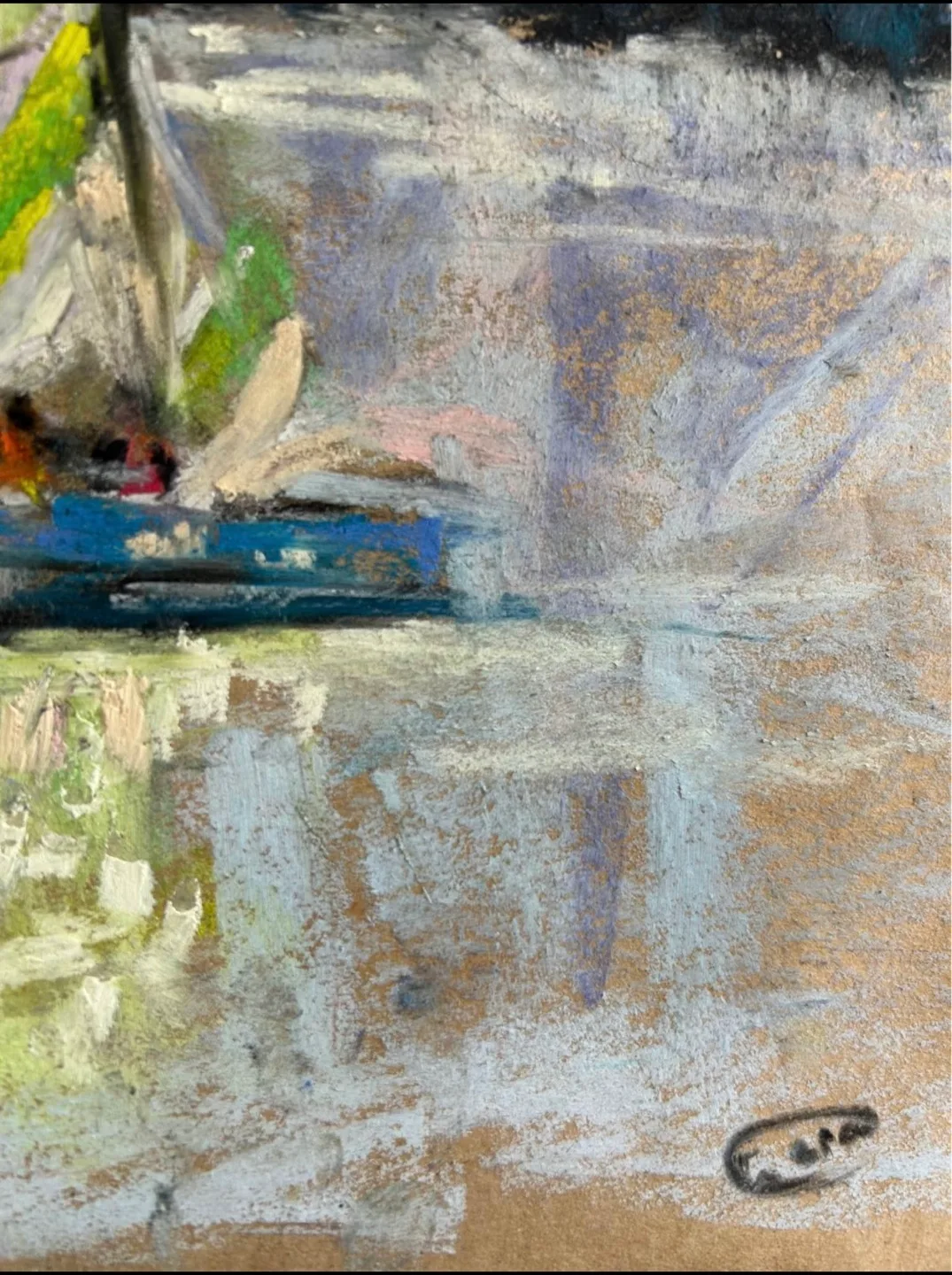 “Sailing” Original pastel painting image indicator(5)