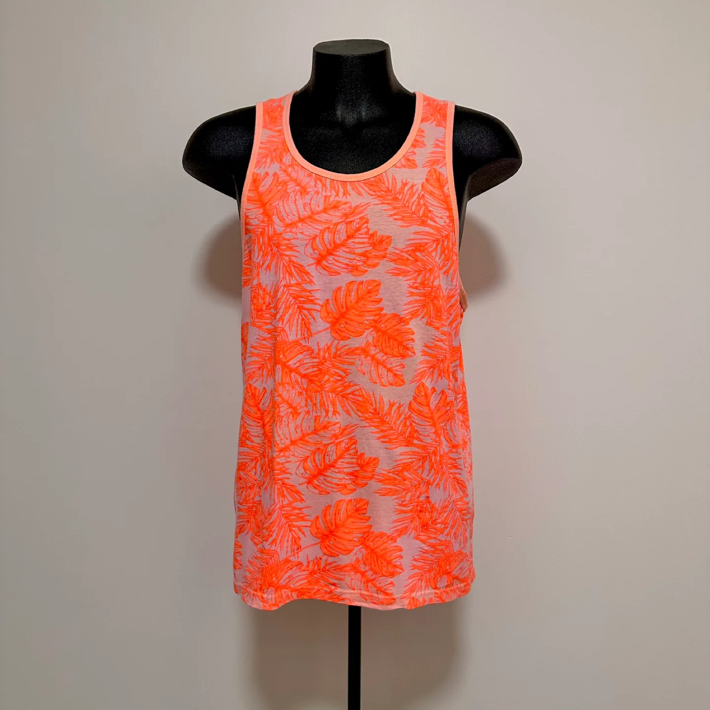 Men’s neon orange tank top (size Large) thumbnail