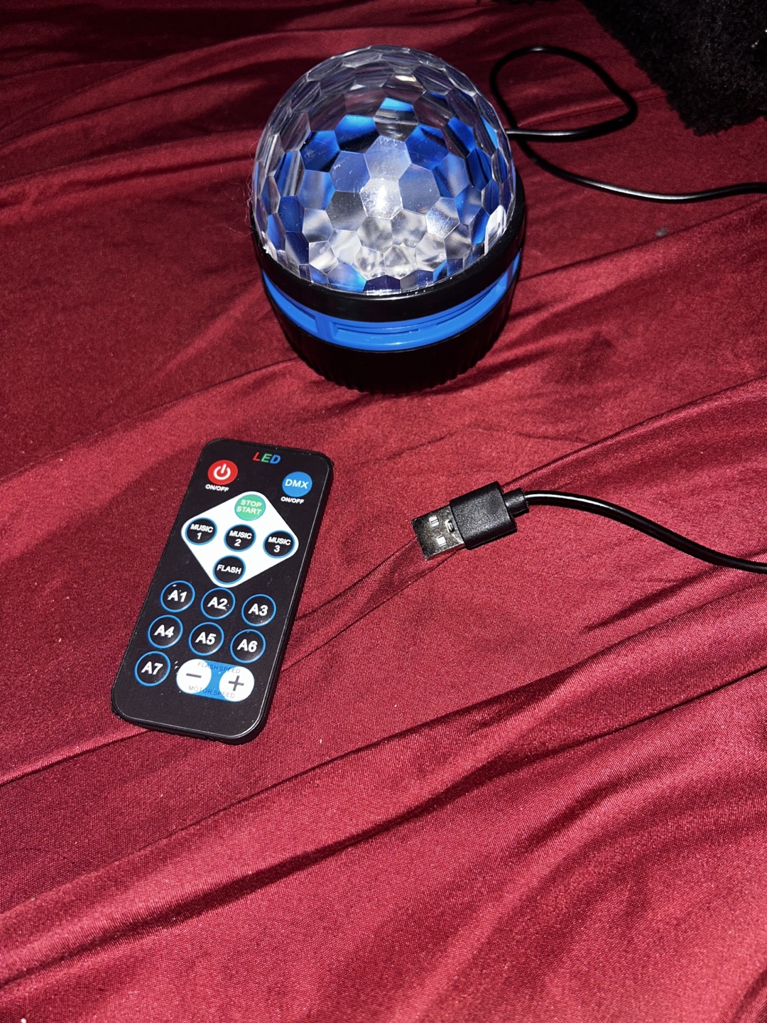 🥕LED Disco Ball Light with Remote - photo 2