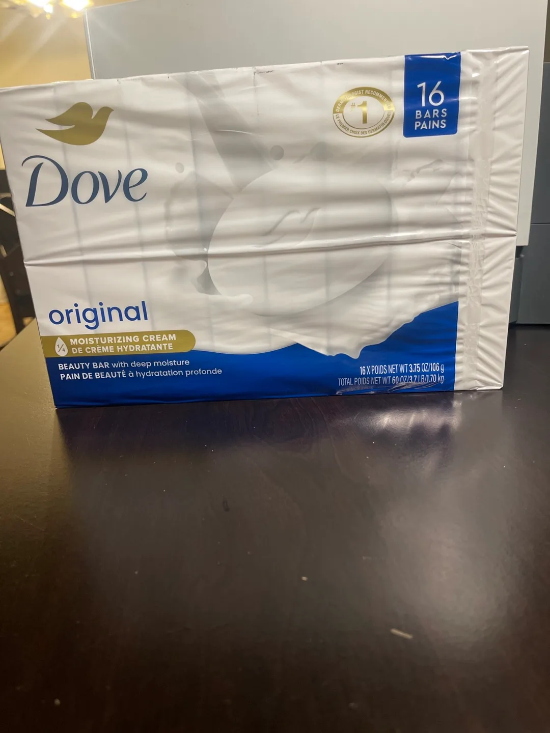 Dove Original Moisturizing Cream Bar 16 X 106 g.  27 on Hand. image indicator(4)