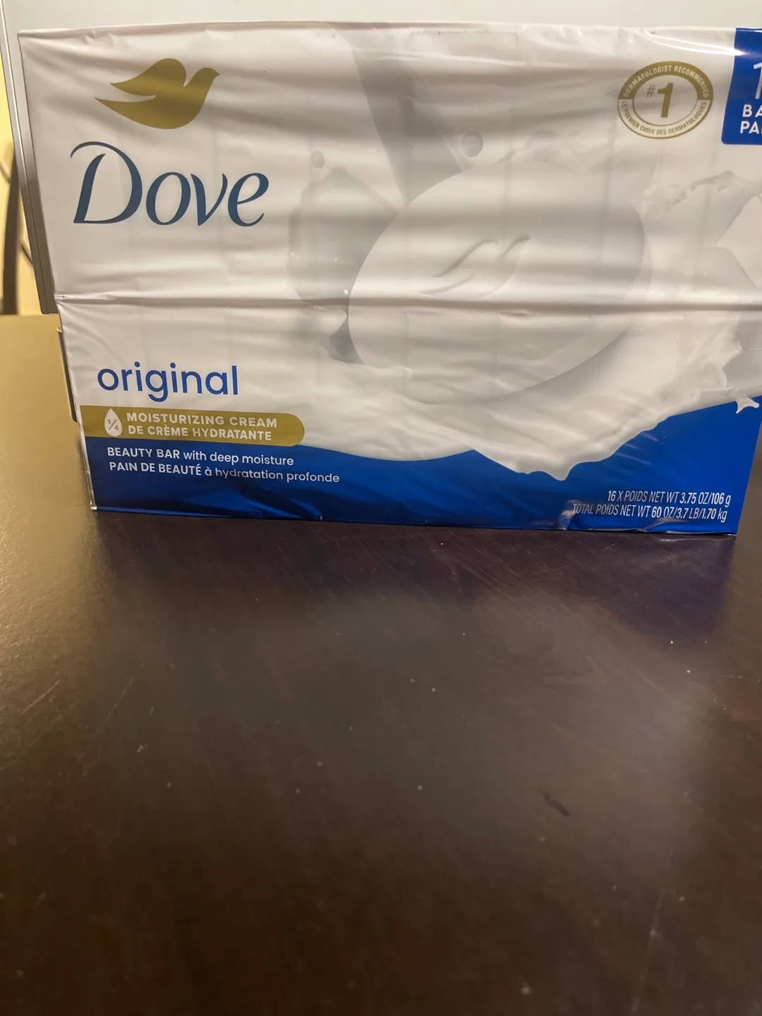 Dove Original Moisturizing Cream Bar 16 X 106 g.  27 on Hand. image indicator(2)