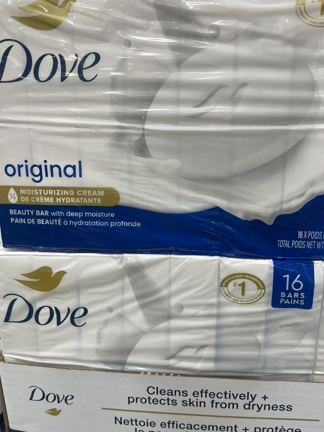 DOVE ORIGINAL BAR SOAP 16 X 106 g.  1500 on HAND thumbnail