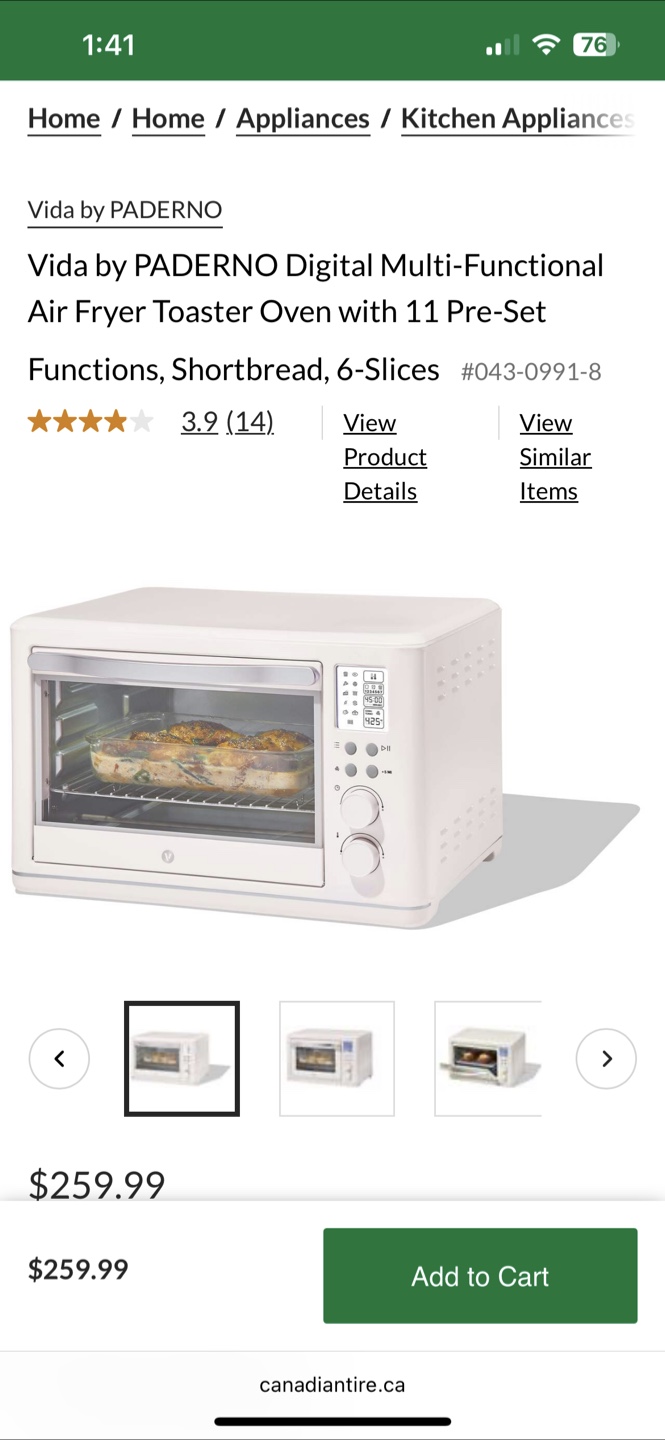 Sleek Modern Air Fryer Toaster Oven - photo 2