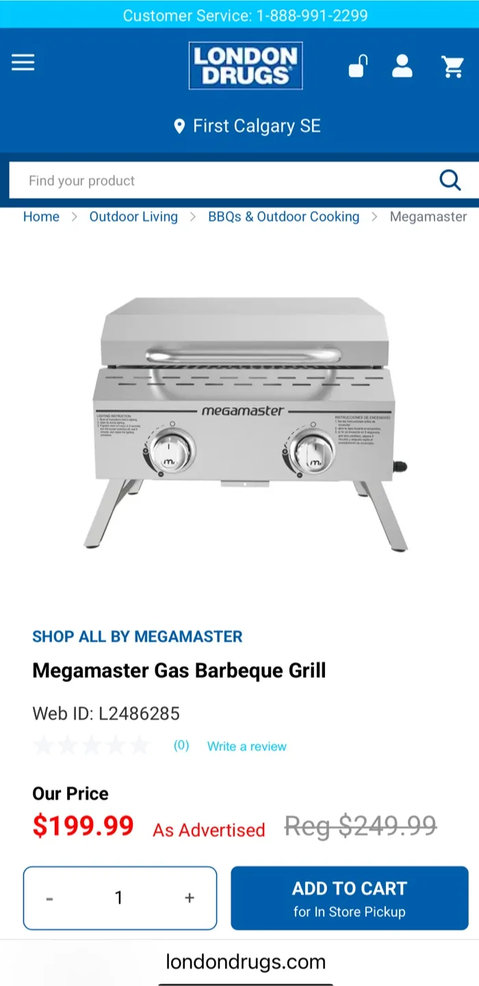 Megamaster Stainless Steel Tabletop BBQ Grill - New thumbnail