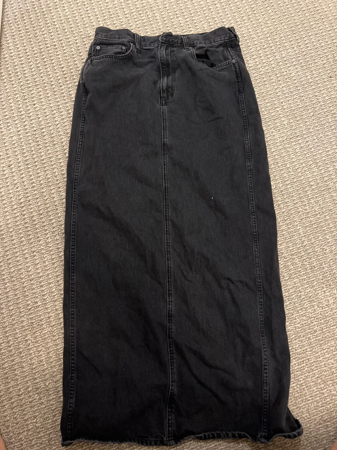 Denim Forum '90s Pencil Maxi Jean Skirt - Size 29 thumbnail