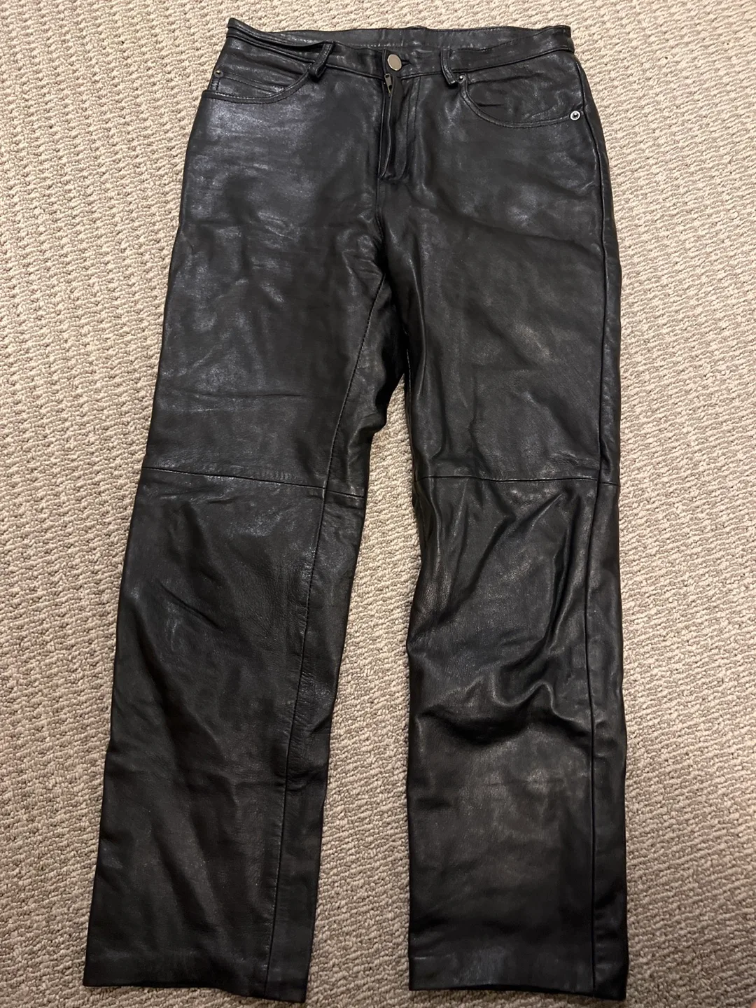 Daniel Hechter Leather Pants - Size 4 thumbnail