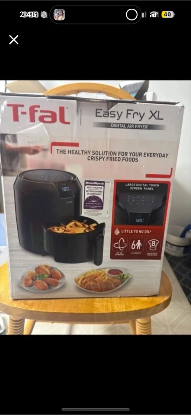 T-fal Easy Fry XL Digital Air Fryer - New in Box! thumbnail
