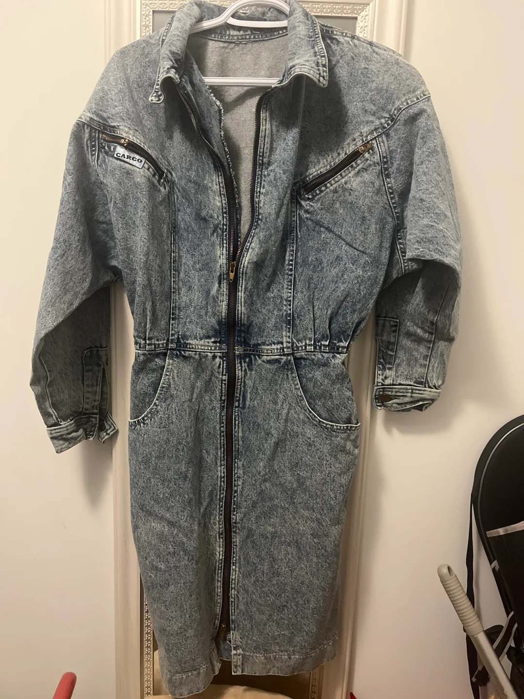 Cargo Denim Dress - Size Medium thumbnail