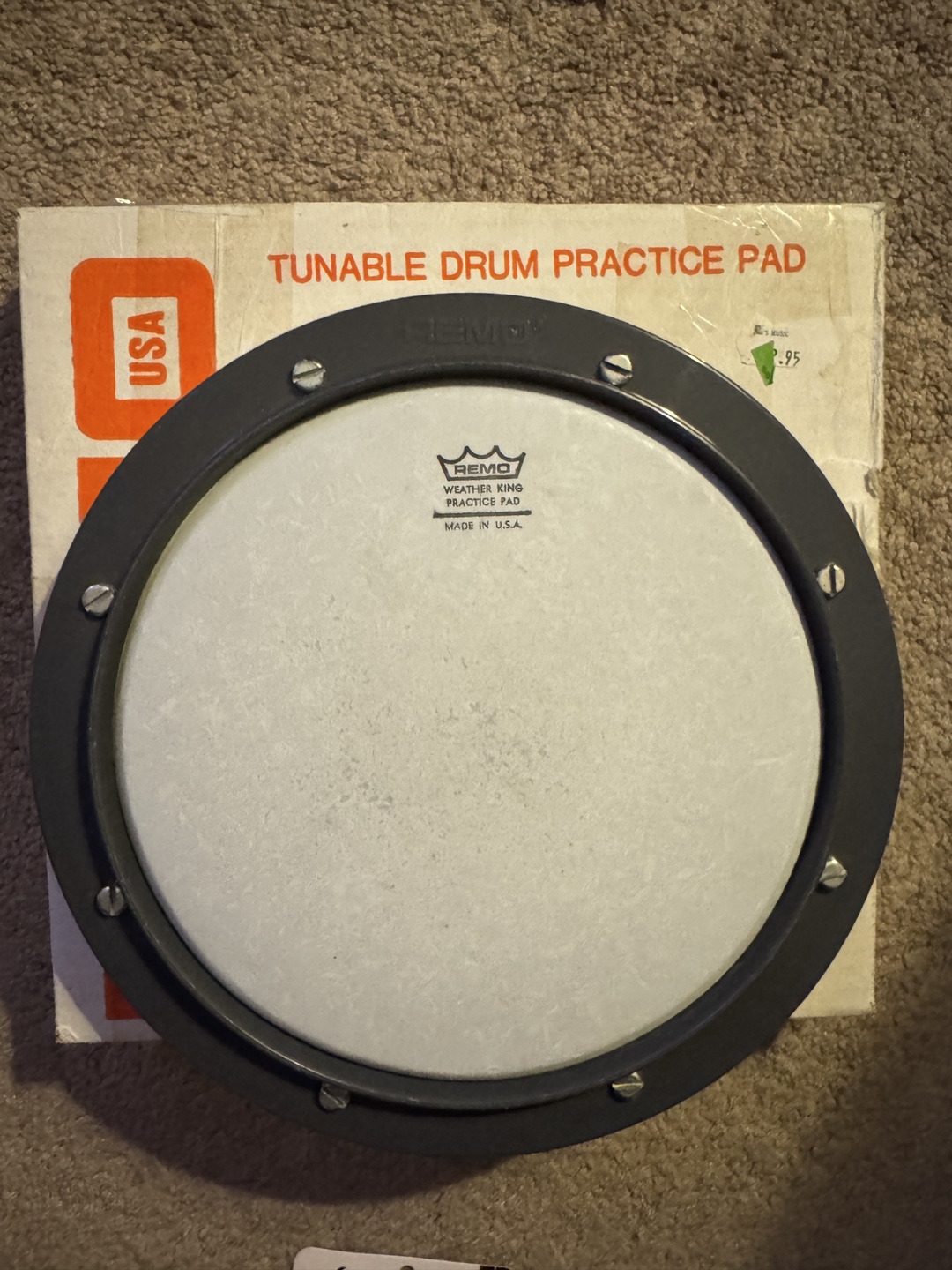 Remo Tunable Drum Practice Pad, Sabian Cymbal Cleaner - photo 2
