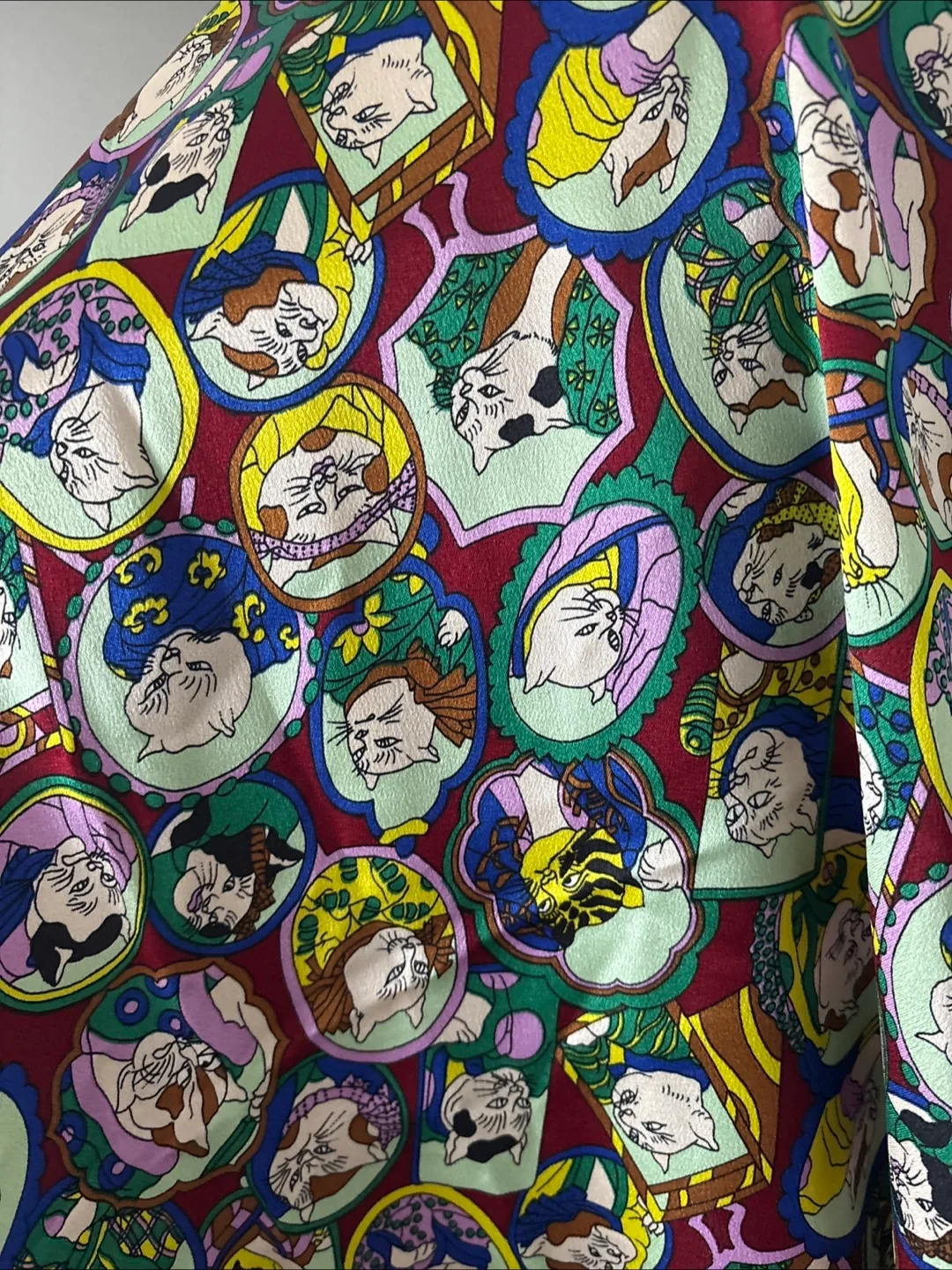 Roswita  Derenbach 100% Silk  Made In Germany Oversized Scarf image indicator(6)