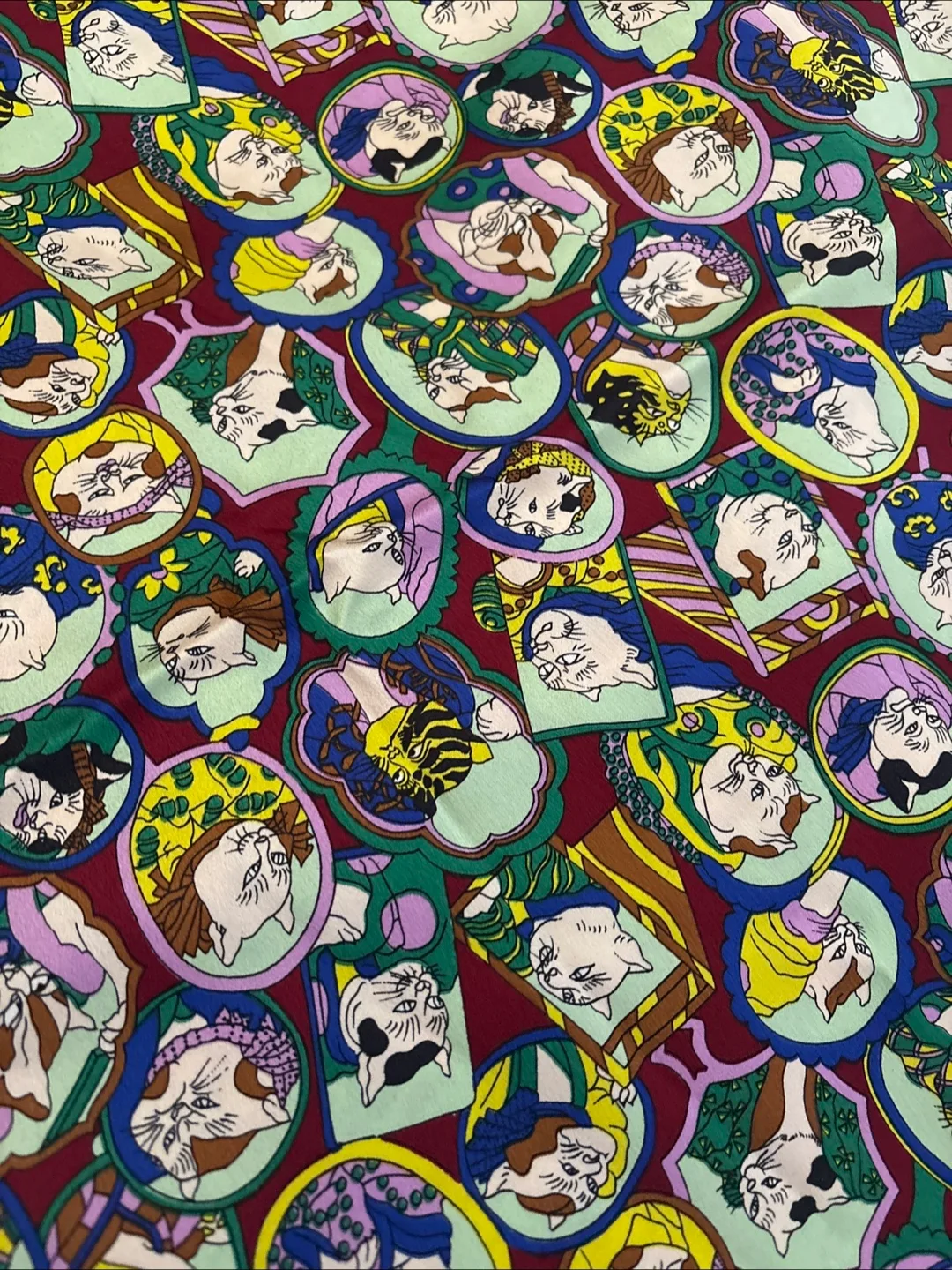 Roswita  Derenbach 100% Silk  Made In Germany Oversized Scarf image indicator(4)