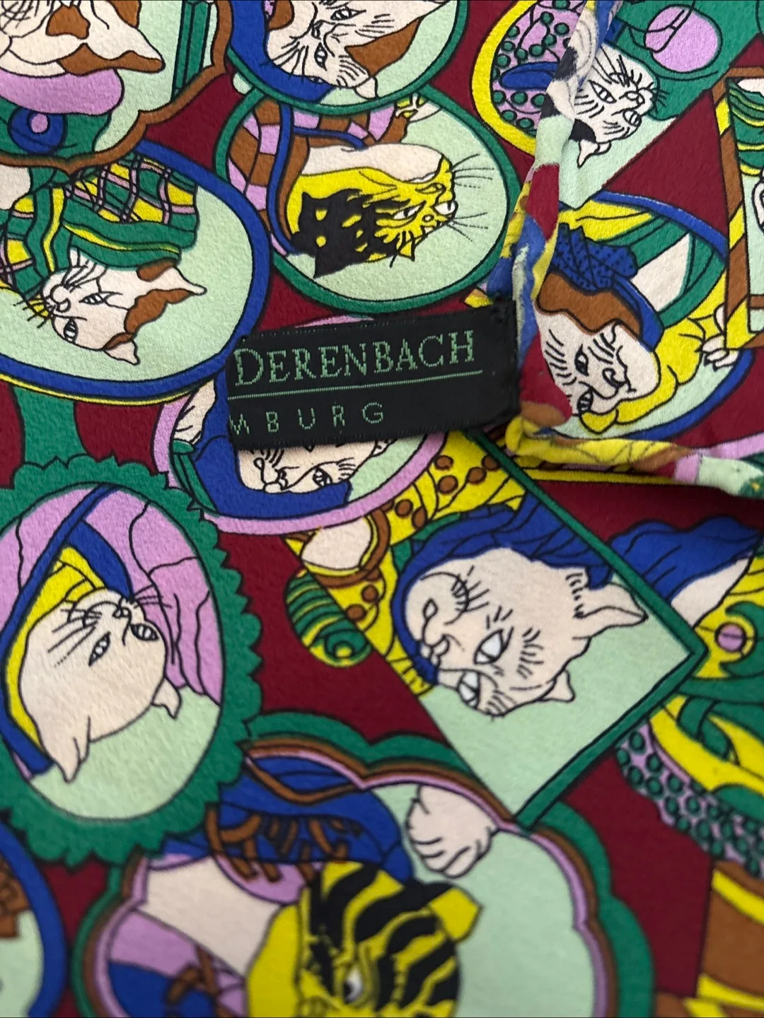 Roswita  Derenbach 100% Silk  Made In Germany Oversized Scarf image indicator(2)