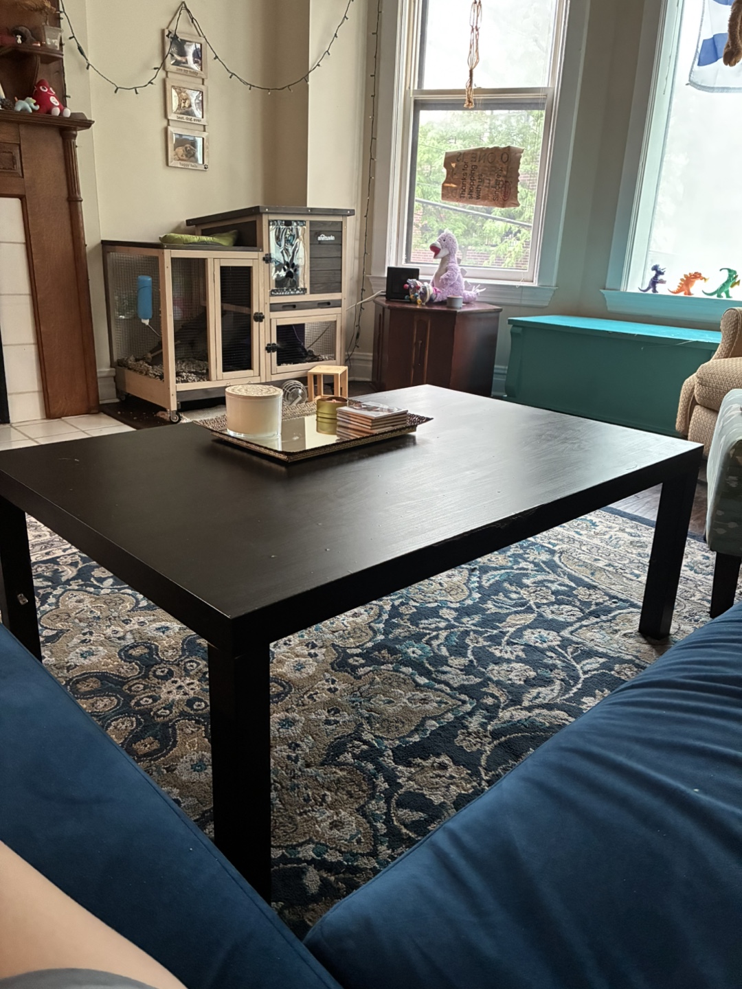 Black Square Coffee Table - photo 2