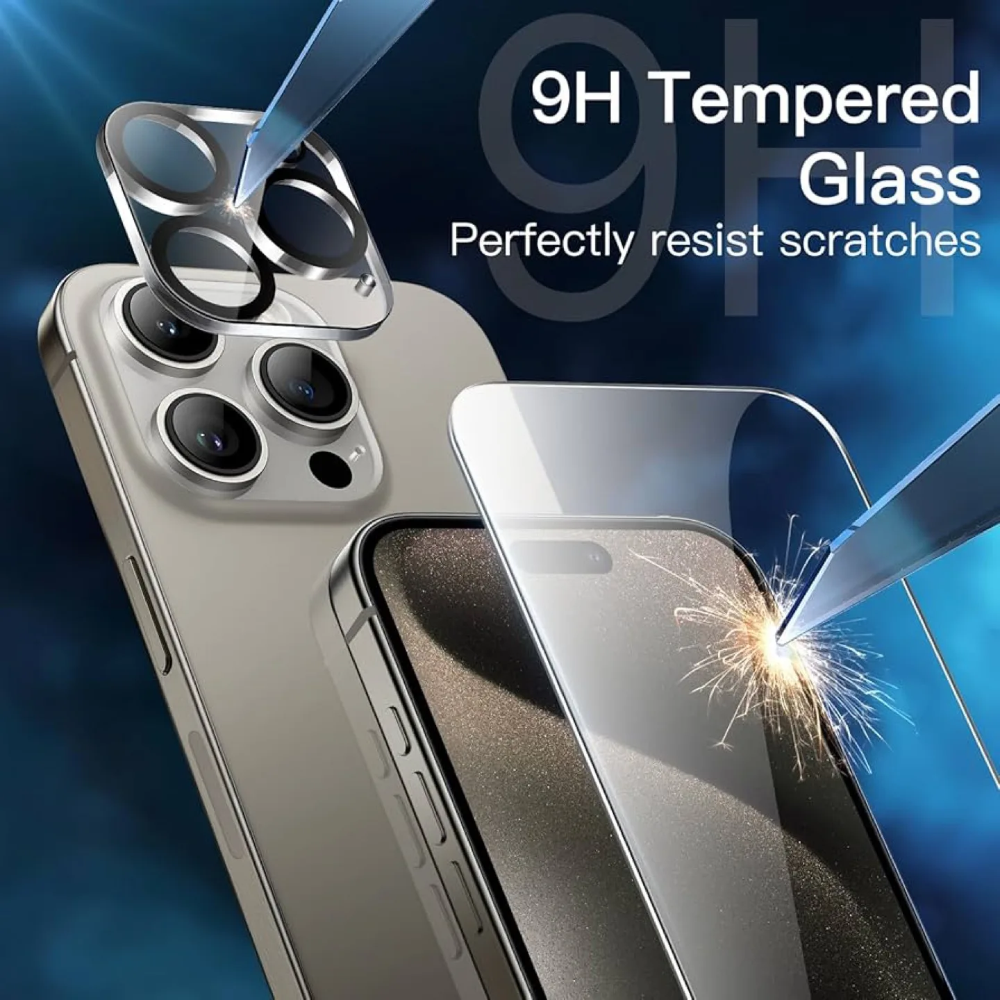 JETech iPhone 15 Pro Max Screen Protector - New! image indicator(4)