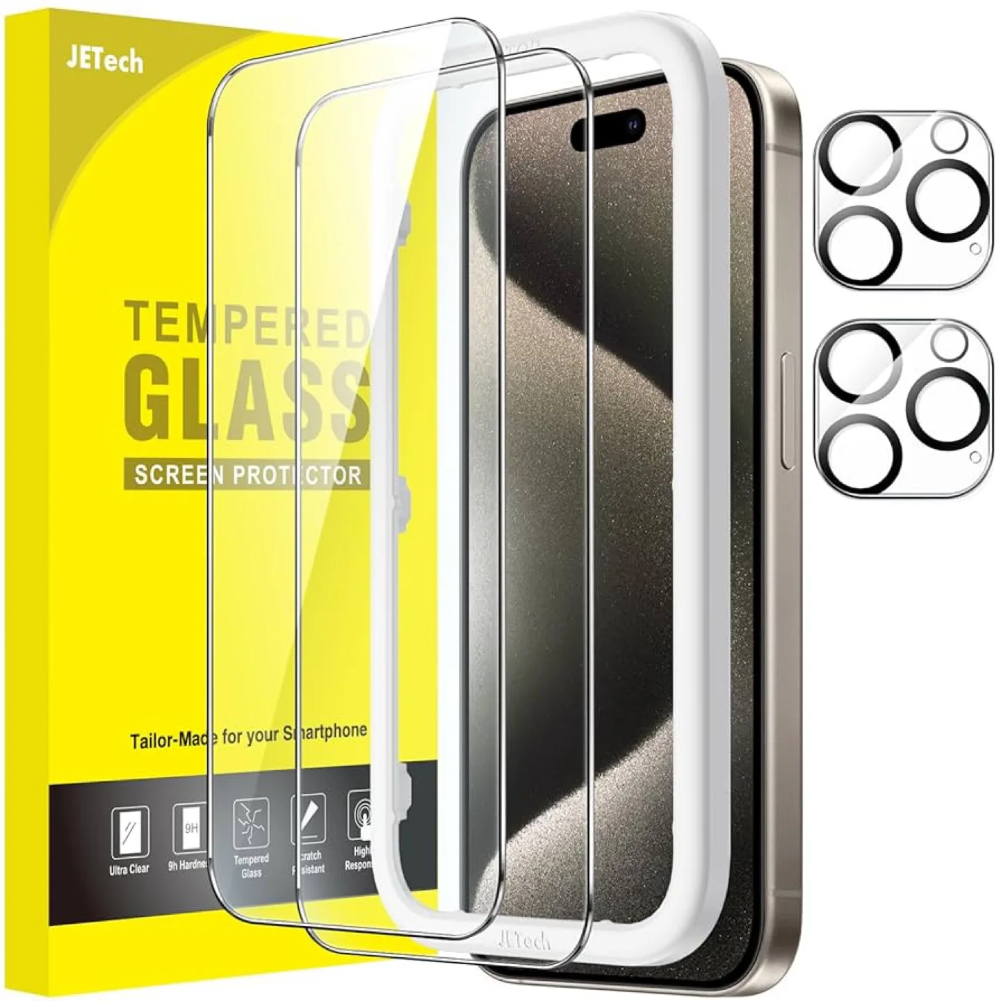 JETech iPhone 15 Pro Max Screen Protector - New! thumbnail