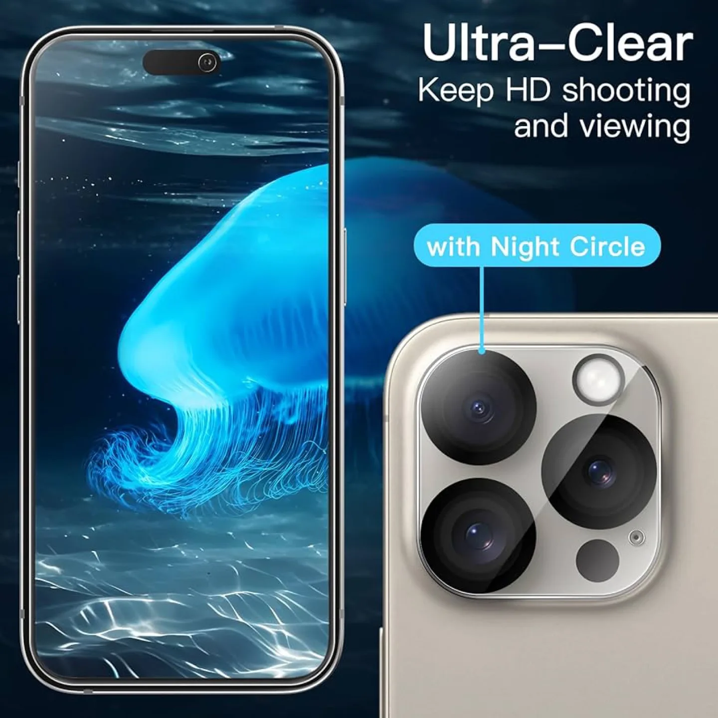 JETech iPhone 15 Pro Max Screen Protector - New! image indicator(6)