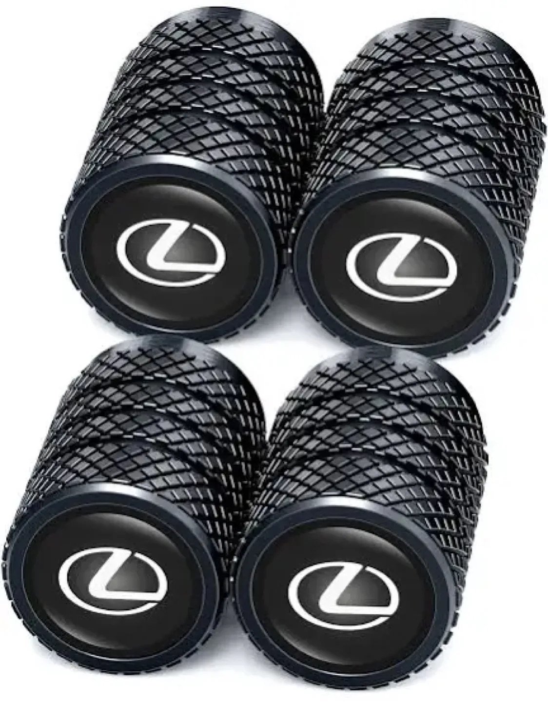 Lexus Car Tire Valve Stem Caps - Black thumbnail