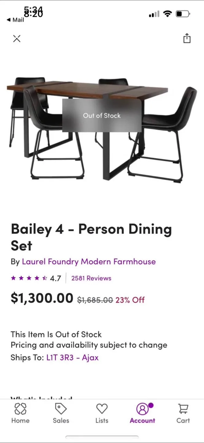 Dining Set - Table and Set of 4 chairs image indicator(6)