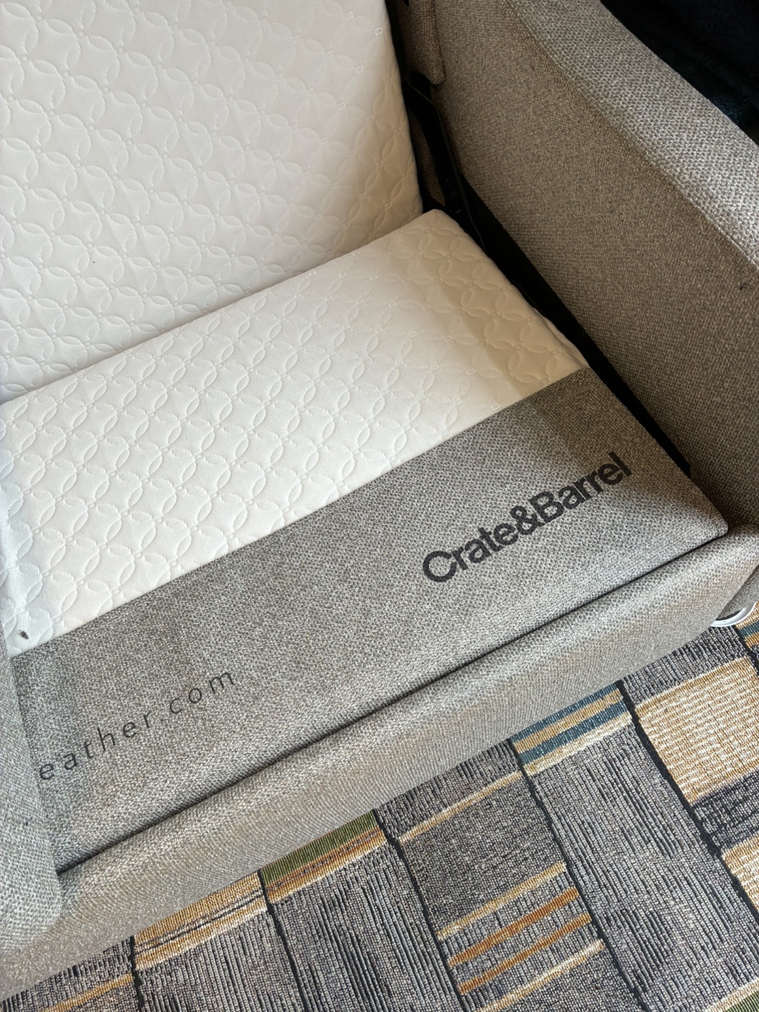 Crate & Barrel Sleeper Sofa - photo 4