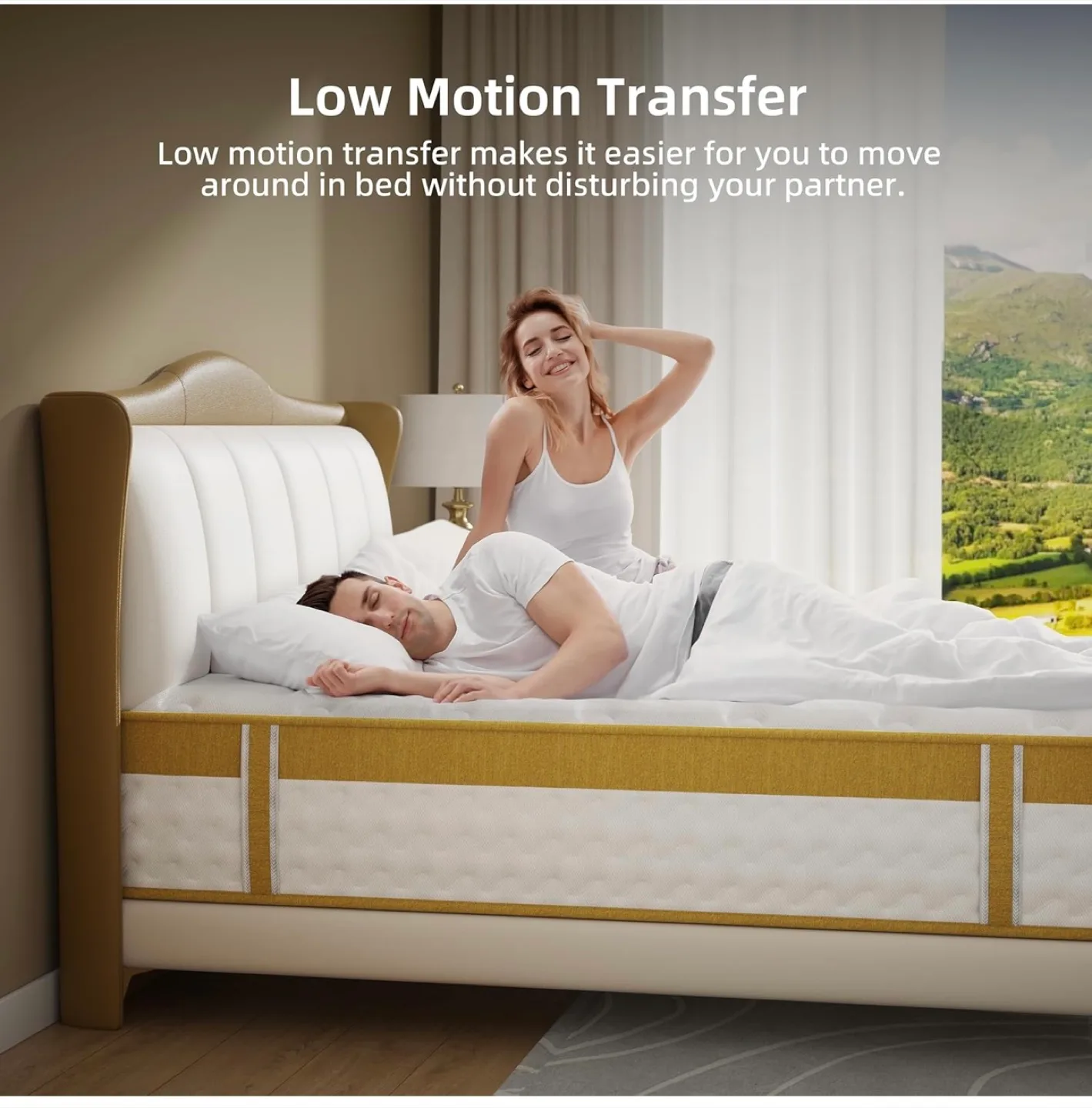 Queen 12-Inch Gel Memory Foam Mattress. Naiveer Brand. image indicator(5)