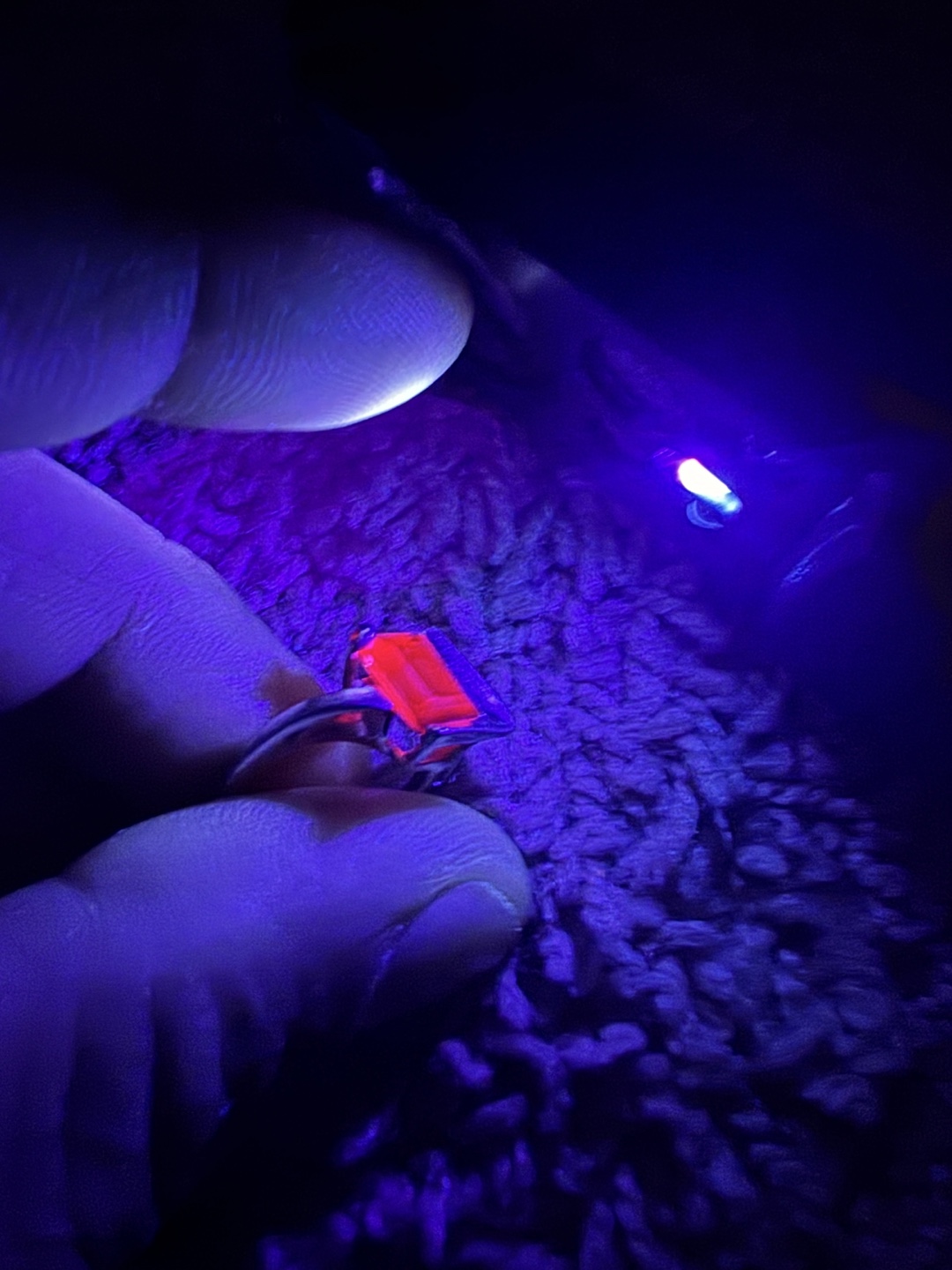 10k white gold Alexandrite ring. - photo 2
