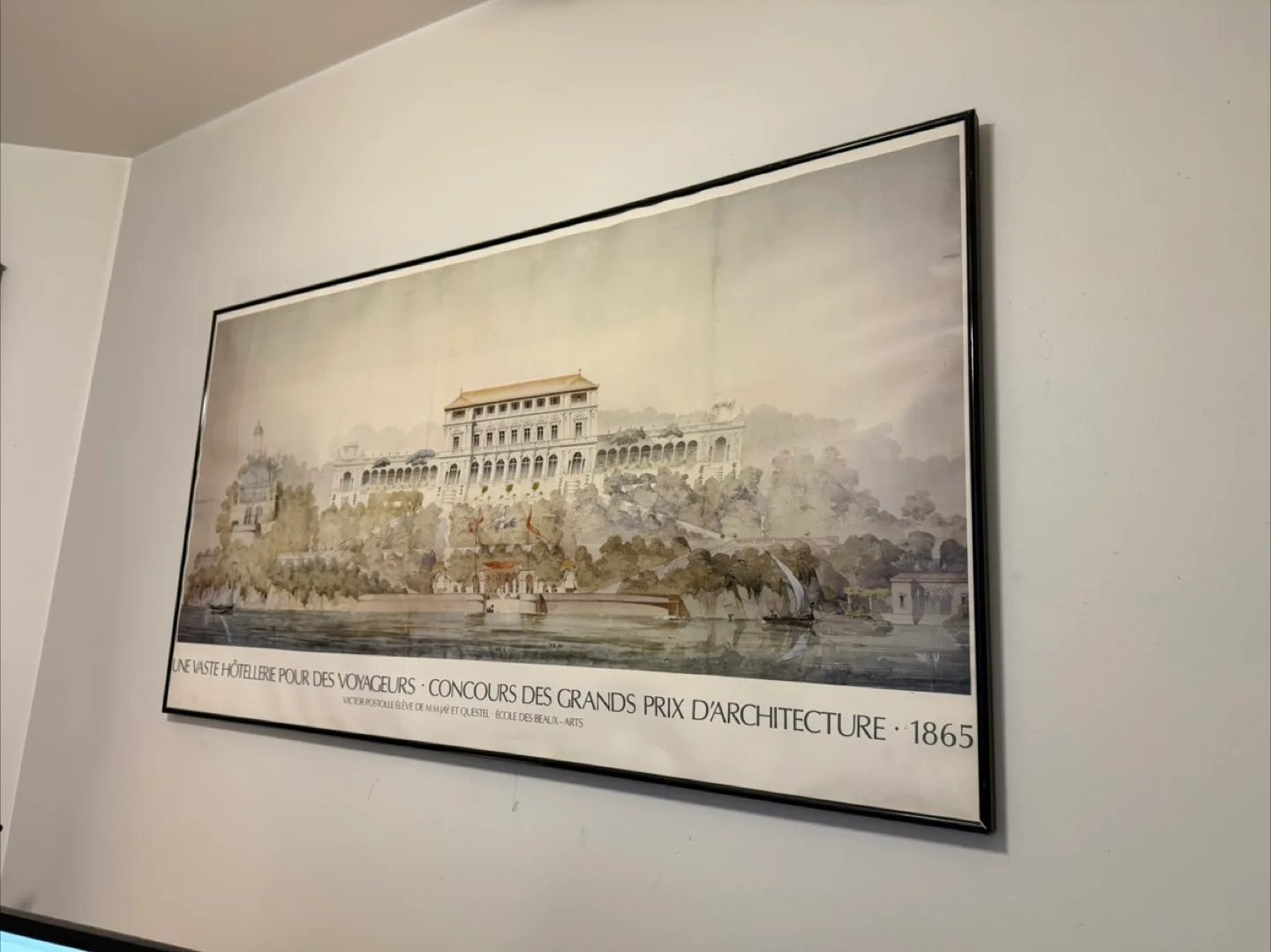 Framed French architect print thumbnail