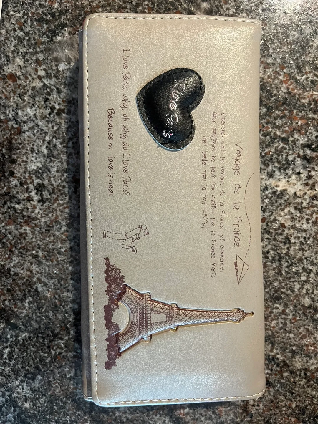 Beige Paris-themed Wallet thumbnail