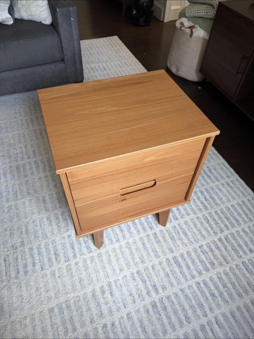 Wooden Nightstand - photo 2