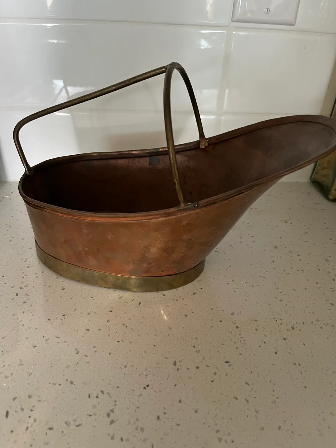 Vintage Copper Coal Scuttle/Planter thumbnail
