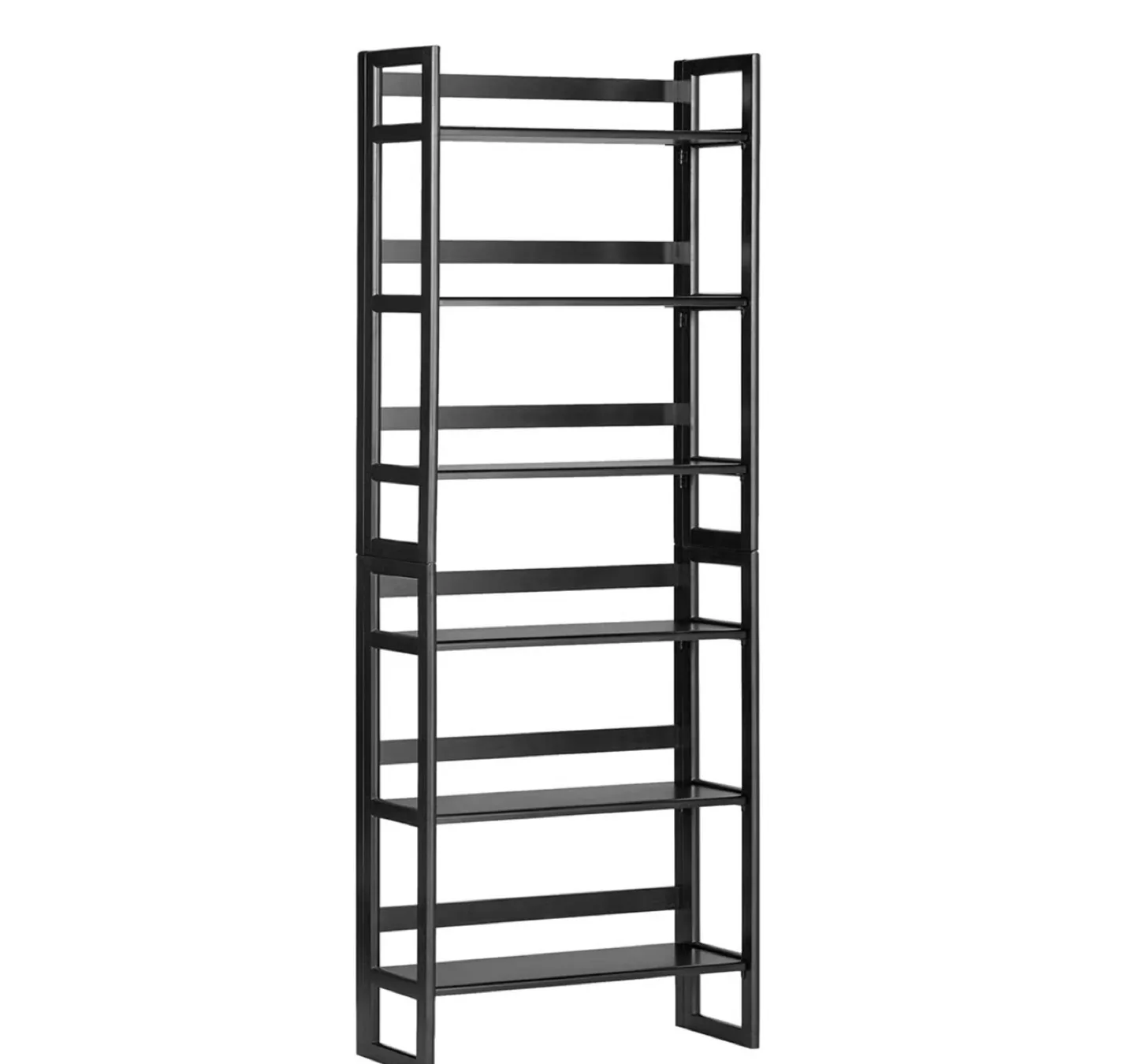 The Container Store Stackable Folding Bookshelf - Matte Black image indicator(8)