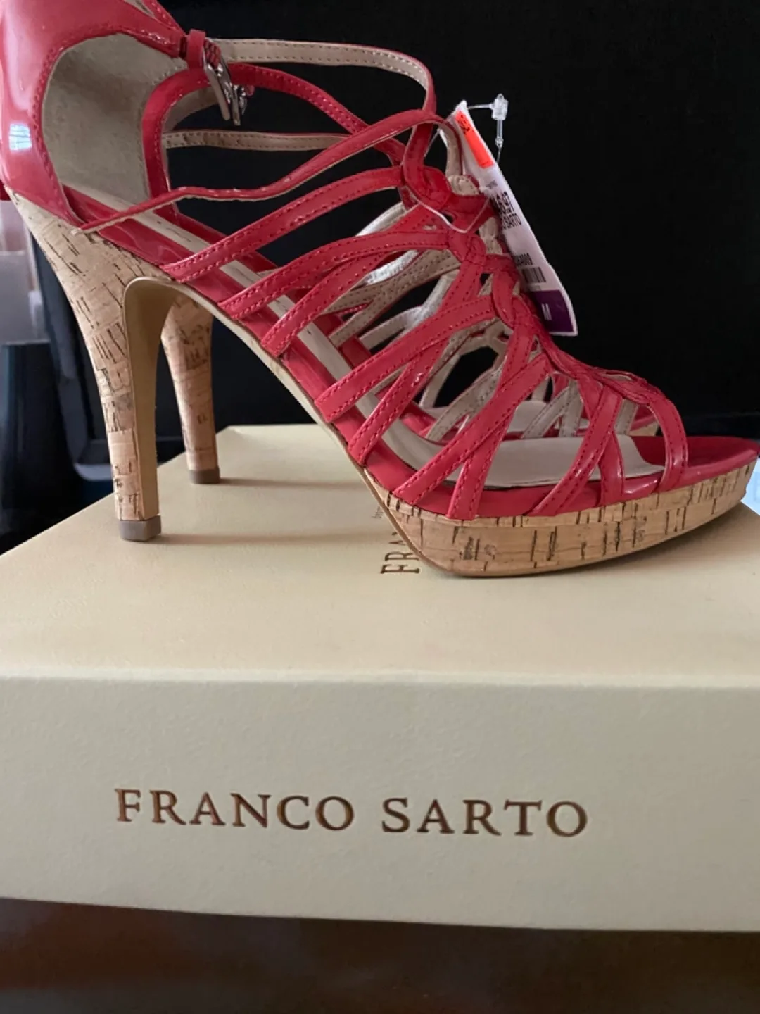 Franco Sarto Red Heels - Size 7.5-8 thumbnail