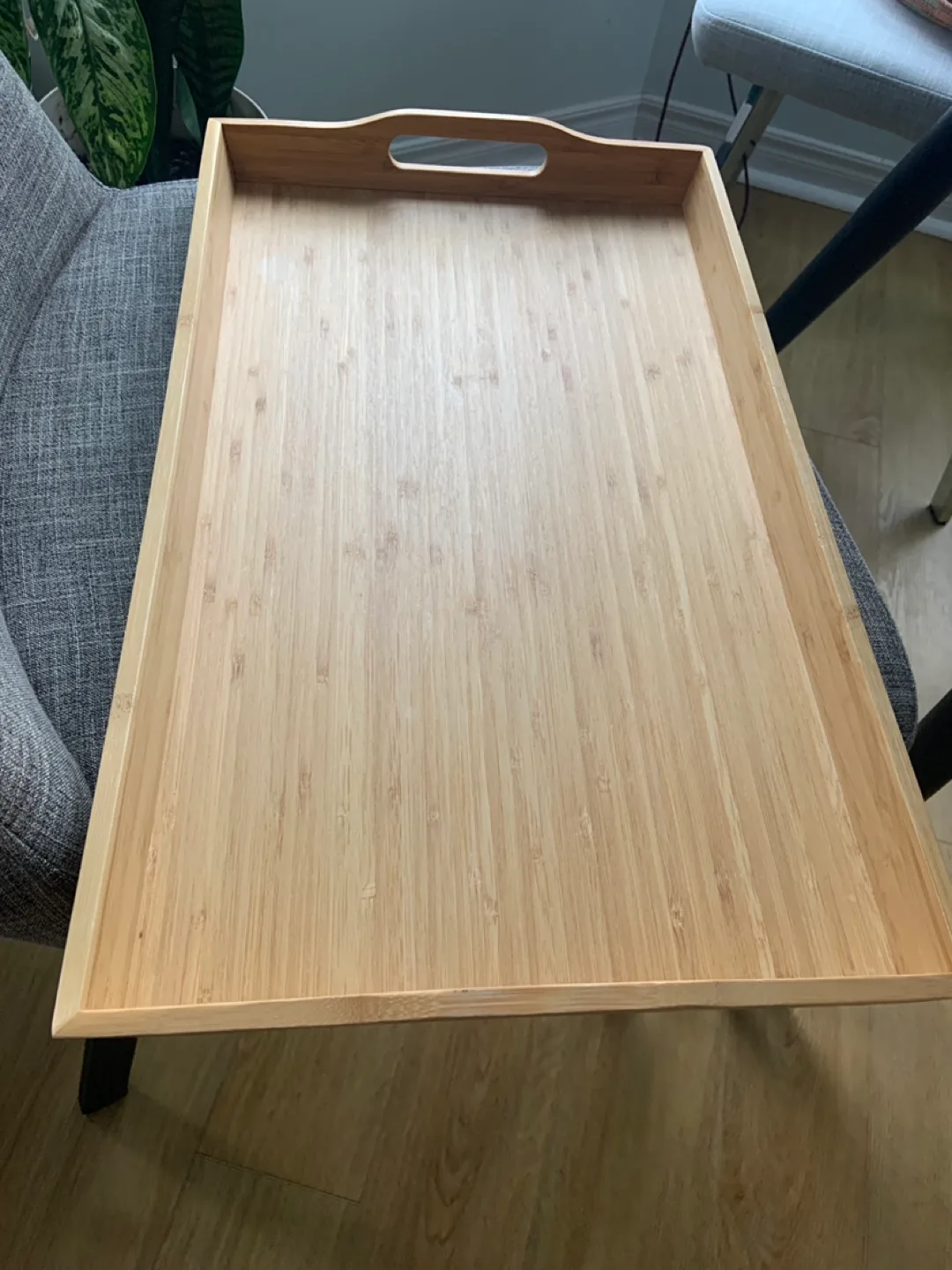 IKEA Bamboo Wooden Serving Tray thumbnail