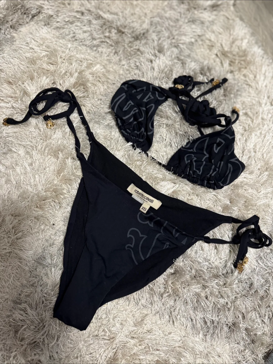 Roberto Cavalli Black Bikini - Size XS thumbnail