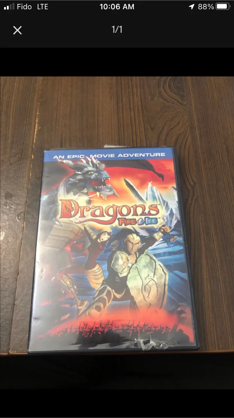 Dragons Fire & Ice DVD thumbnail