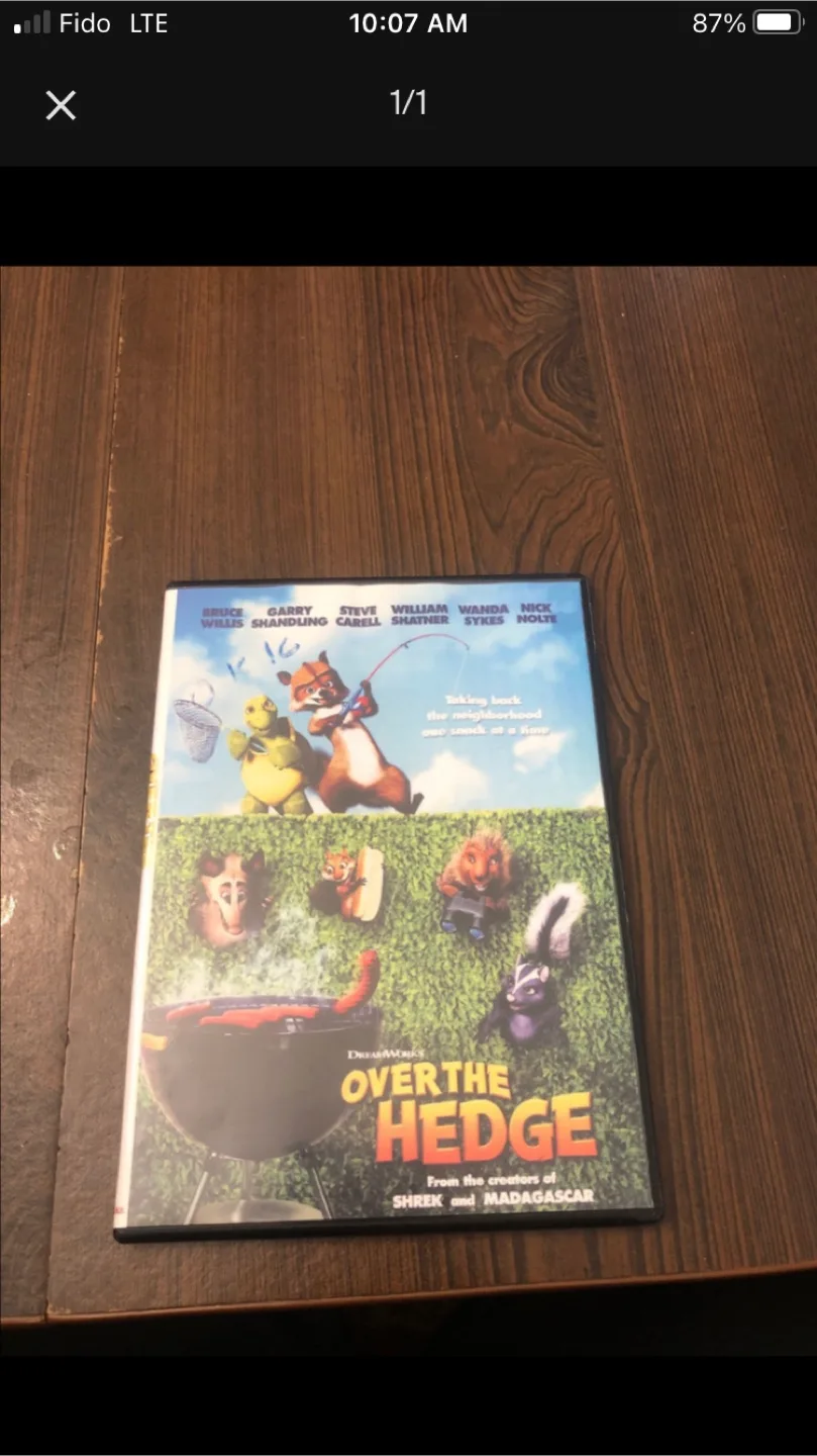 Over the Hedge DVD - Dreamworks thumbnail