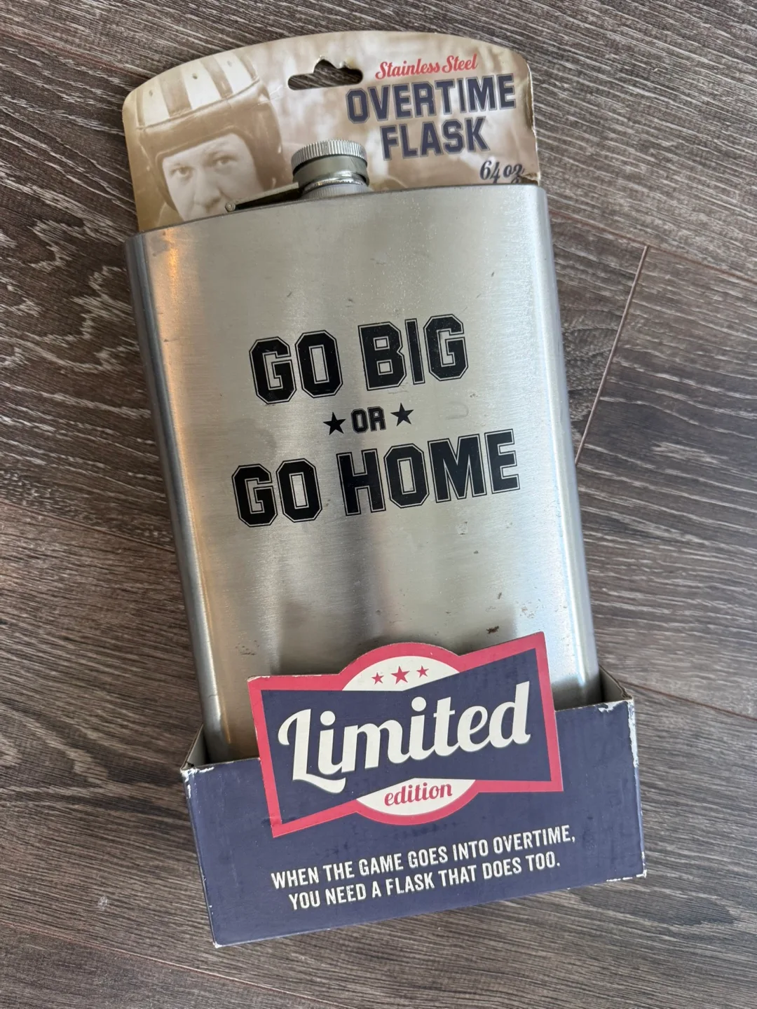 Oversized Stainless Steel Overtime Flask - 64 oz thumbnail