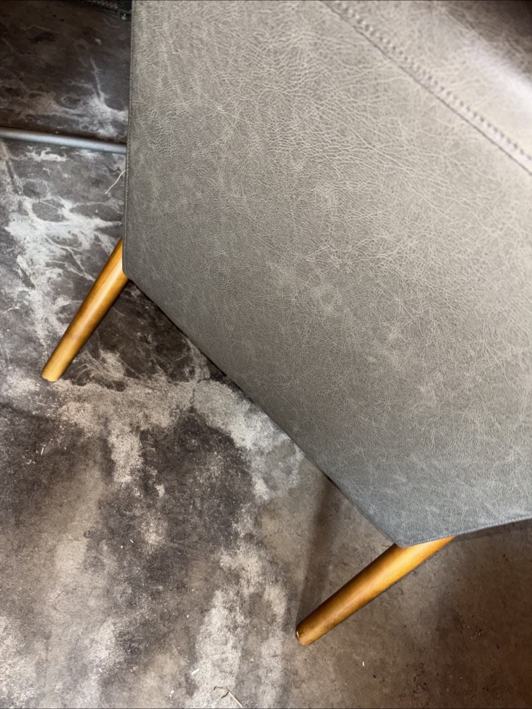 Leather wood chair - photo 3
