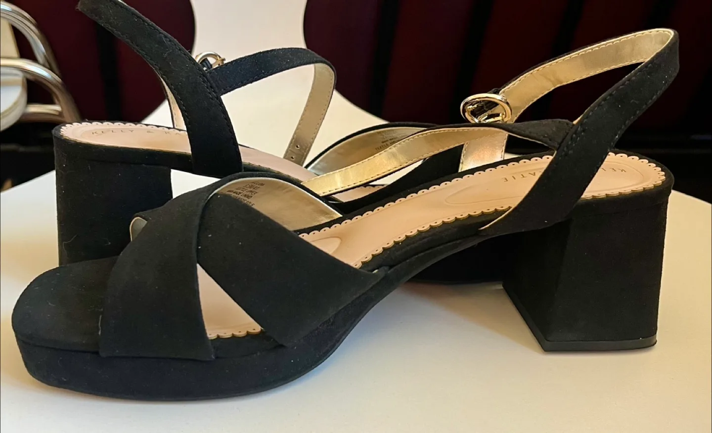 Brand New Kelly & Katie Black Platform Sandals image indicator(9)