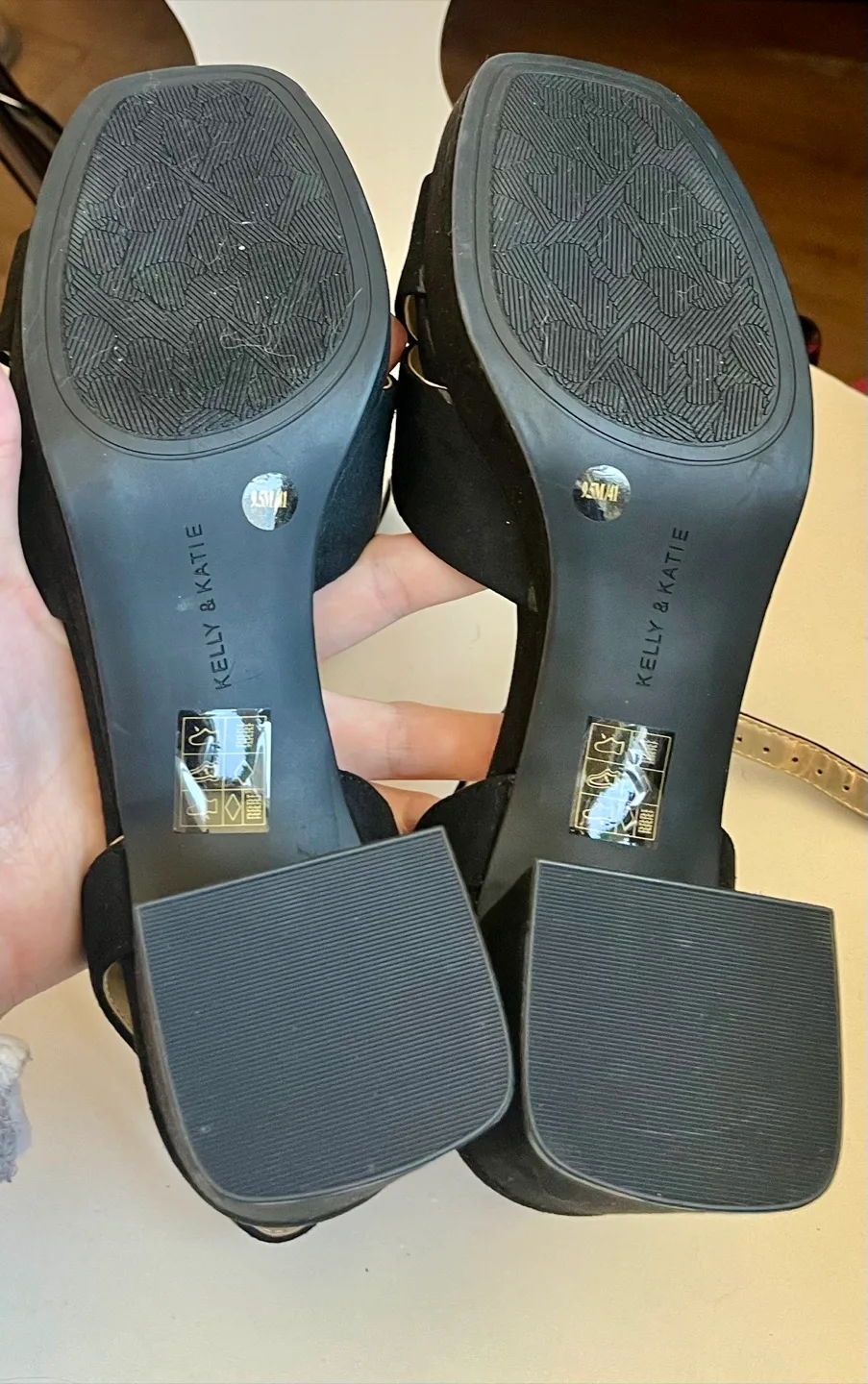 Brand New Kelly & Katie Black Platform Sandals image indicator(7)