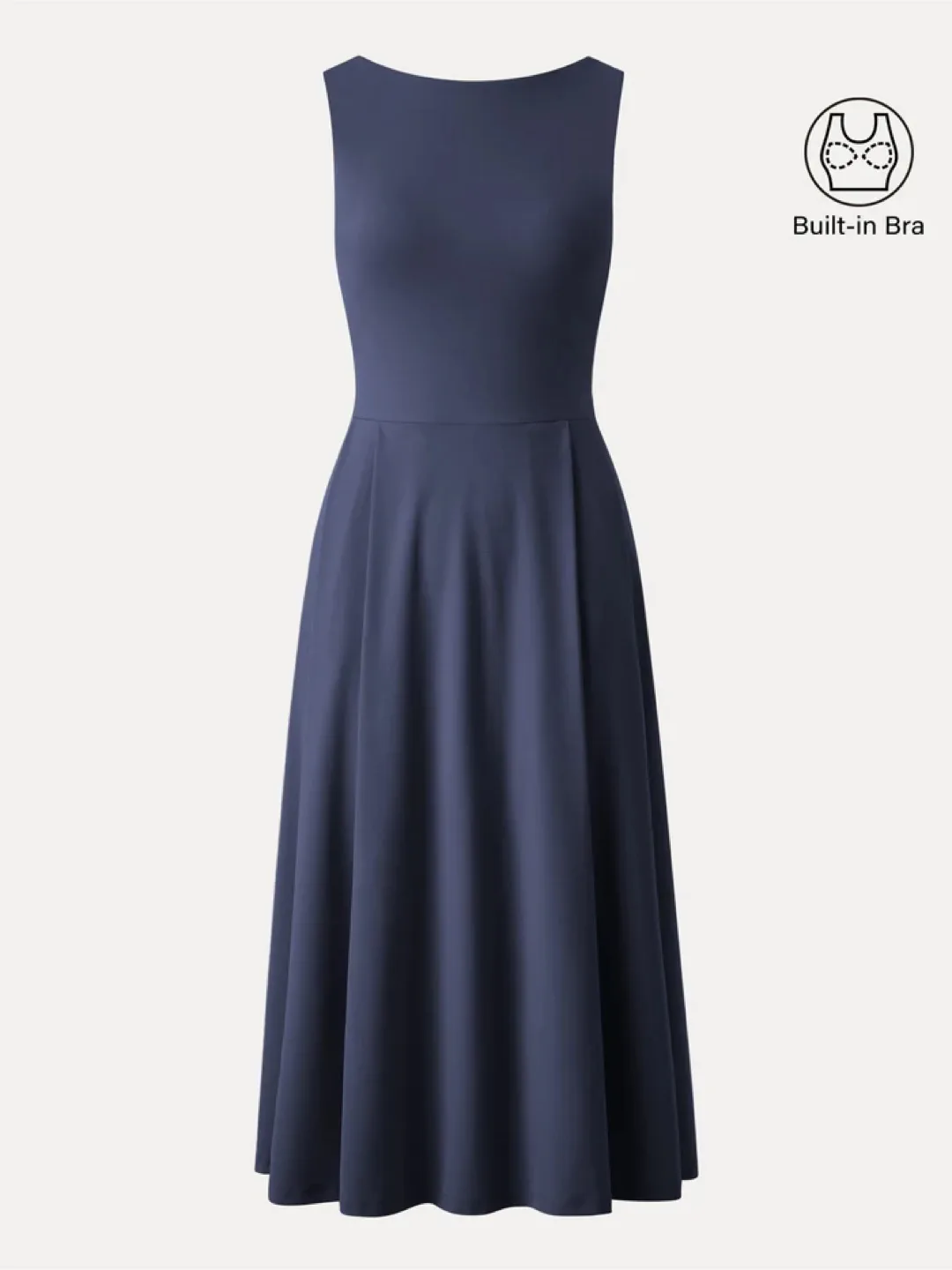 New Ogl move a Line bamboo XL Dress navy with Built-in Bra thumbnail
